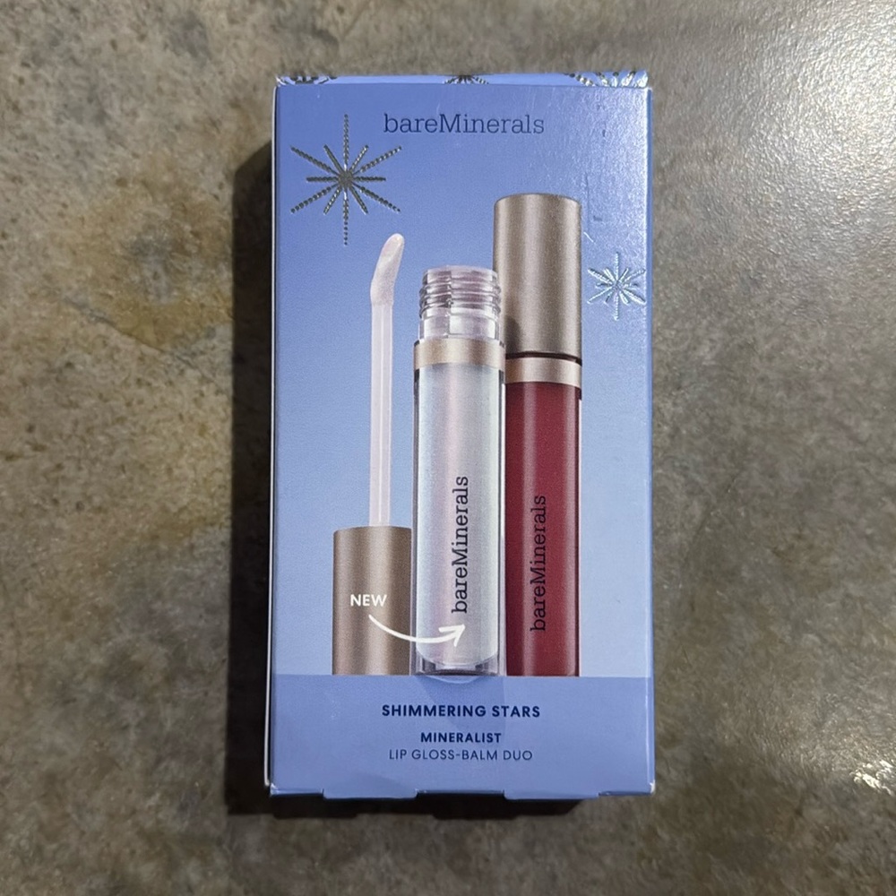 Bare Minerals Lip-Gloss-Balm Duo NIB